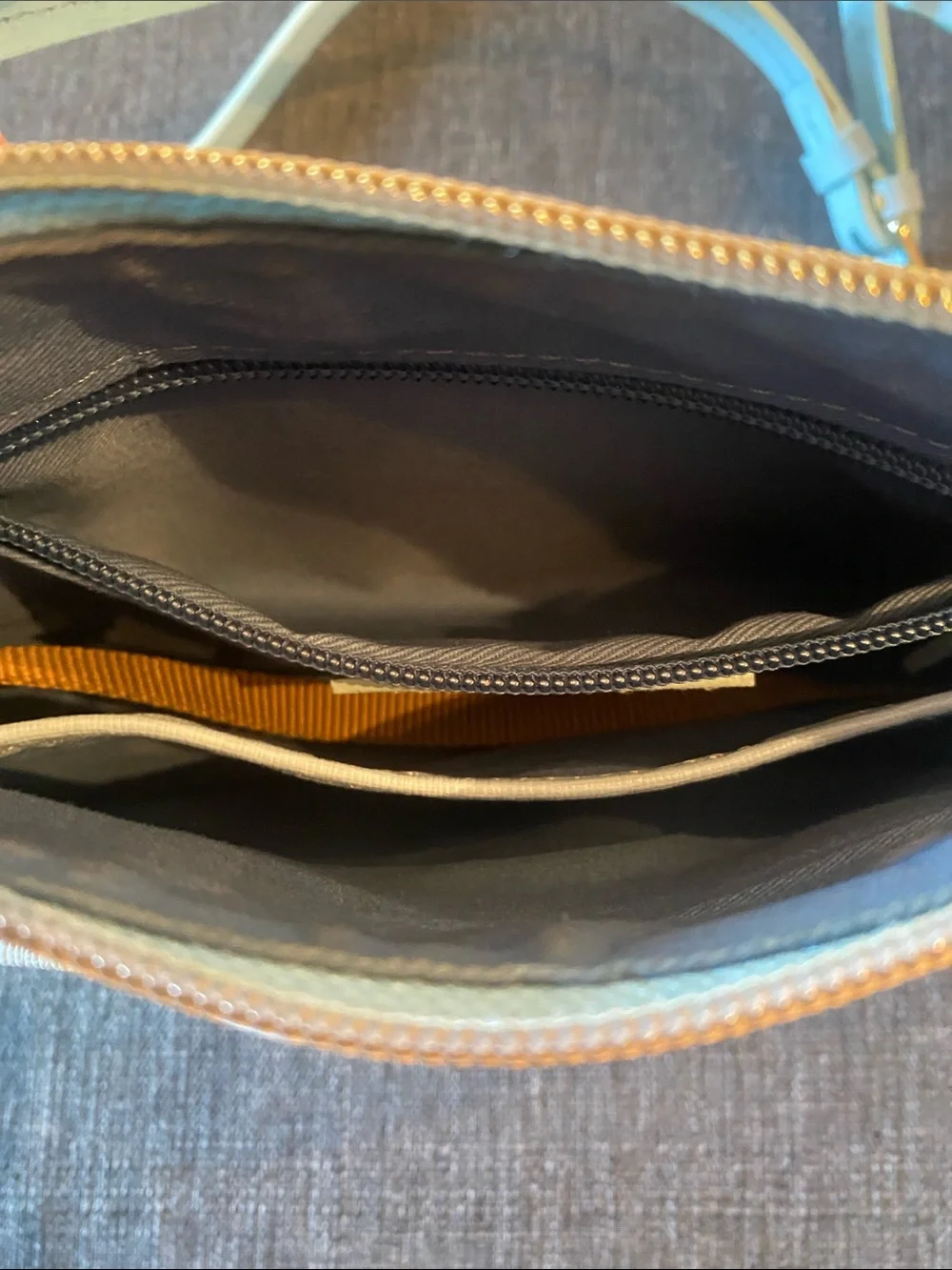Dooney & Bourke Light Blue Lemon Small Crossbody Bag - 9